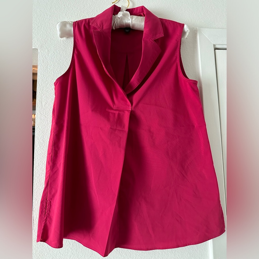 Magenta Premise sleeveless blouse-XS